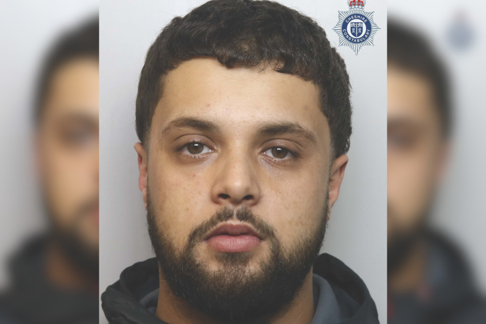 Feras Al-Aghbari was sentenced to six years and nine months (Image via: Cheshire Constabulary)