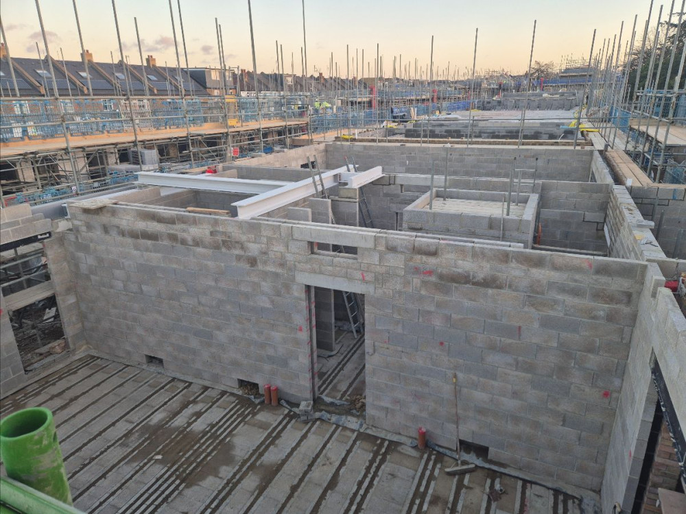 Works at the Twickenham Green development site will largely stop over the festive period (credit: London Square).