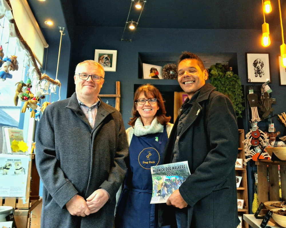 Jon Soros and Simon Pargeter from Warwick Dog Walkers Group  (image supplied)