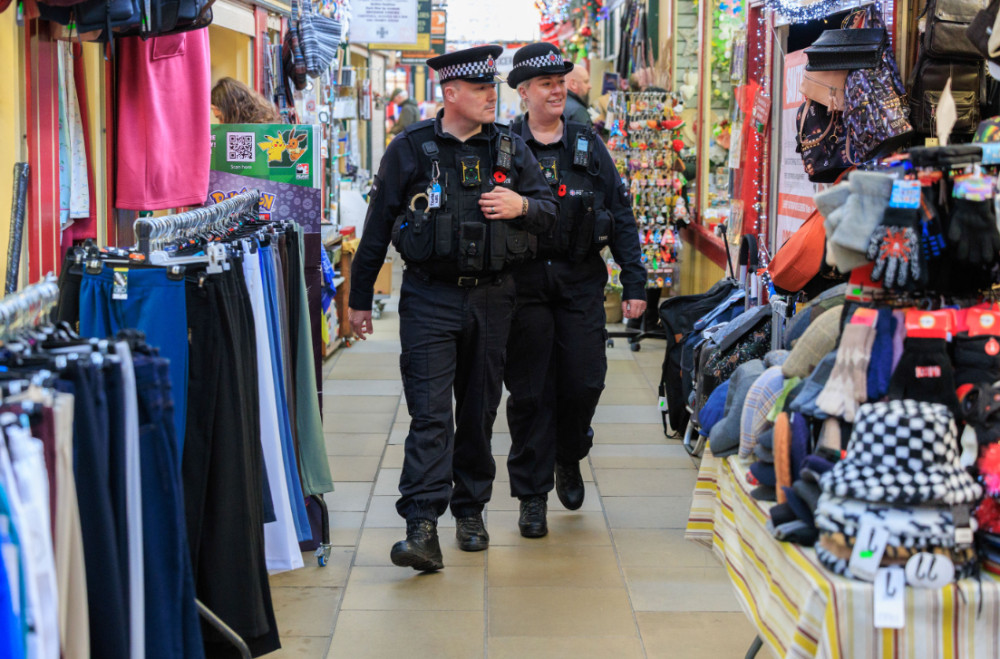 Greater Manchester Police has been deploying high-visibility patrols around Stockport town centre as part of their 'Winter of Action' campaign (Image - GMP)