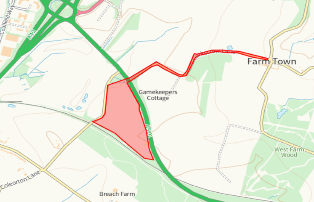 Site of proposed development (Photo: NWLDC)