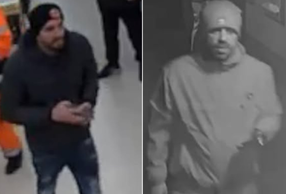 Police are looking to identify the two men in the picture as they believe they can assist in the investigation (Images via GMP)