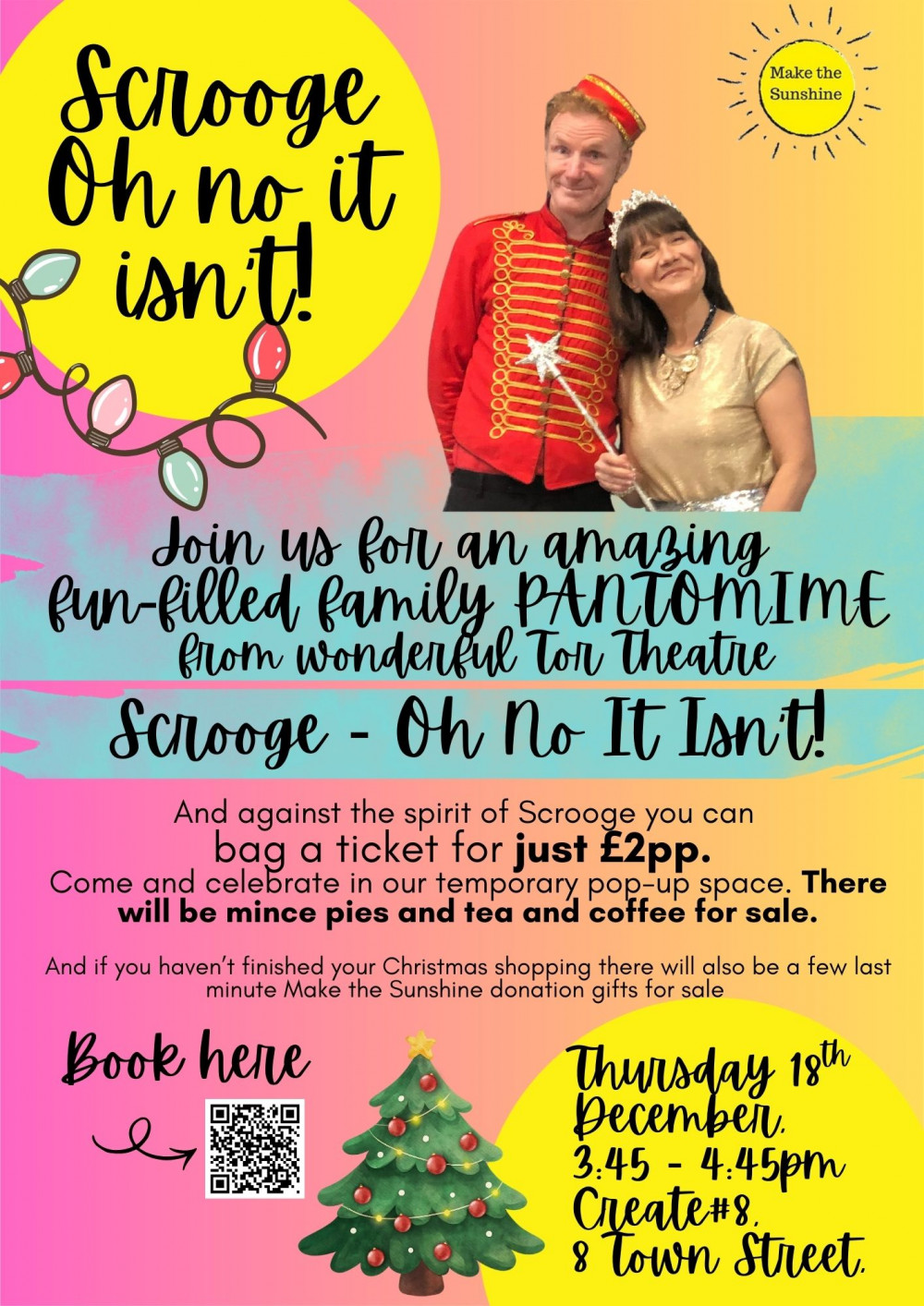 Scrooge Oh No It isn't Event Poster