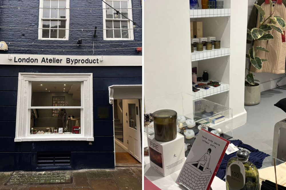 The shop offers a curated mix of fashion, homeware, stationery and gifts, showcasing British and international independent brands alongside its own original collections (credit: London Atelier Byproduct).