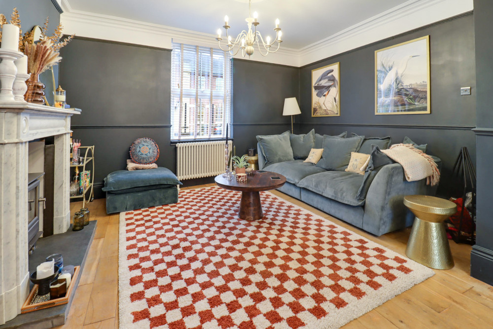 The spacious lounge diner features a cosy log burner and offers an ideal space for family living and entertaining