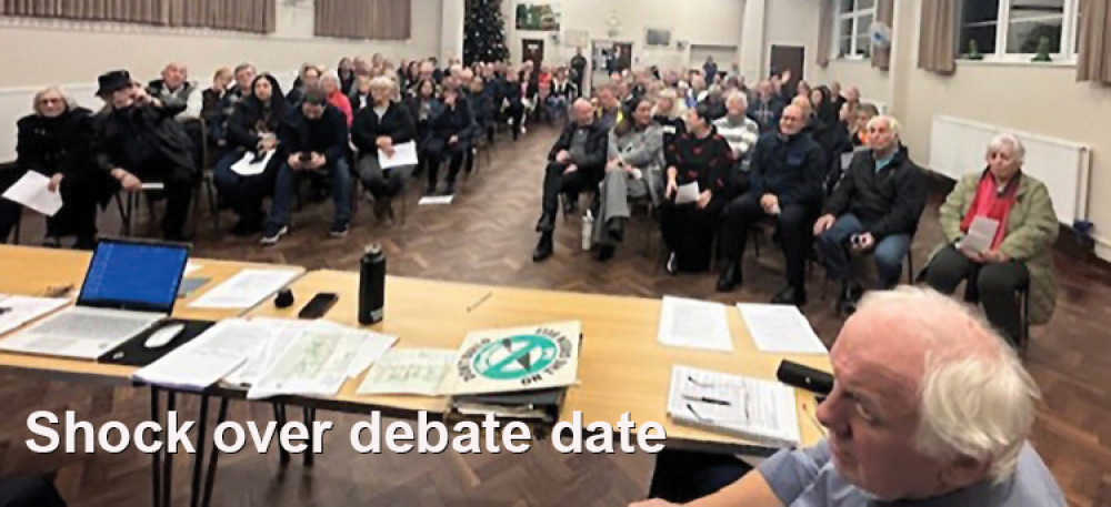 Villagers in West Horndon have been campaigning for a year against the 2,100 homes plan and have just been given seven days notice of a decision meeting.