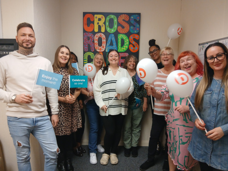 L-R Alistair Dales, Colleen Spencer, Yvonne Ampofoa, Julia Brundell, Aimee Hogan, Jo Paice, Paige Franklin, Alison Paice, Vanessa Perkins, Jade Drye