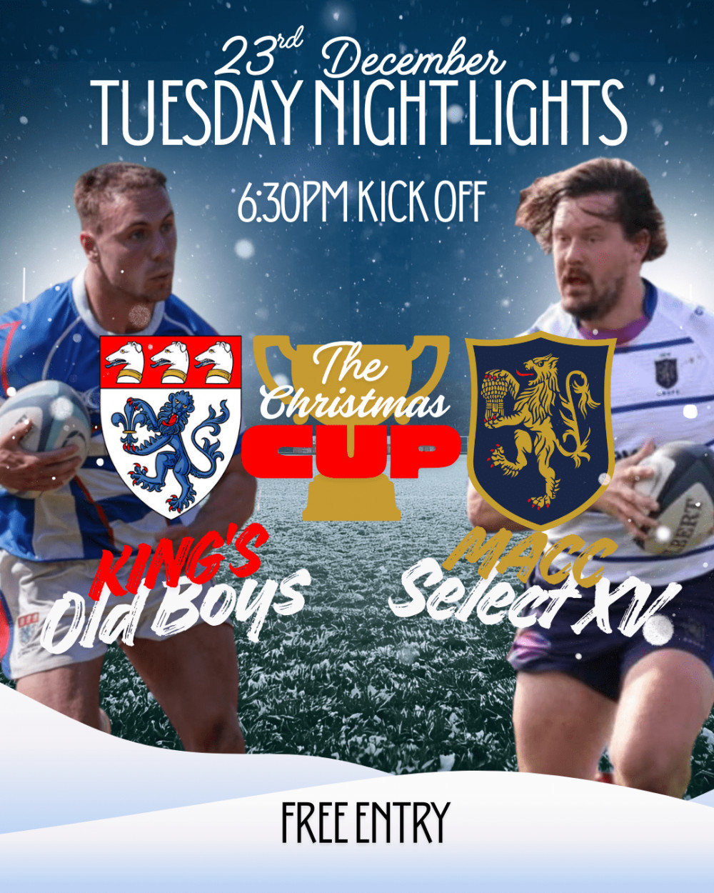 The Cheshire Cup - Tuesday Rugby Under Lights