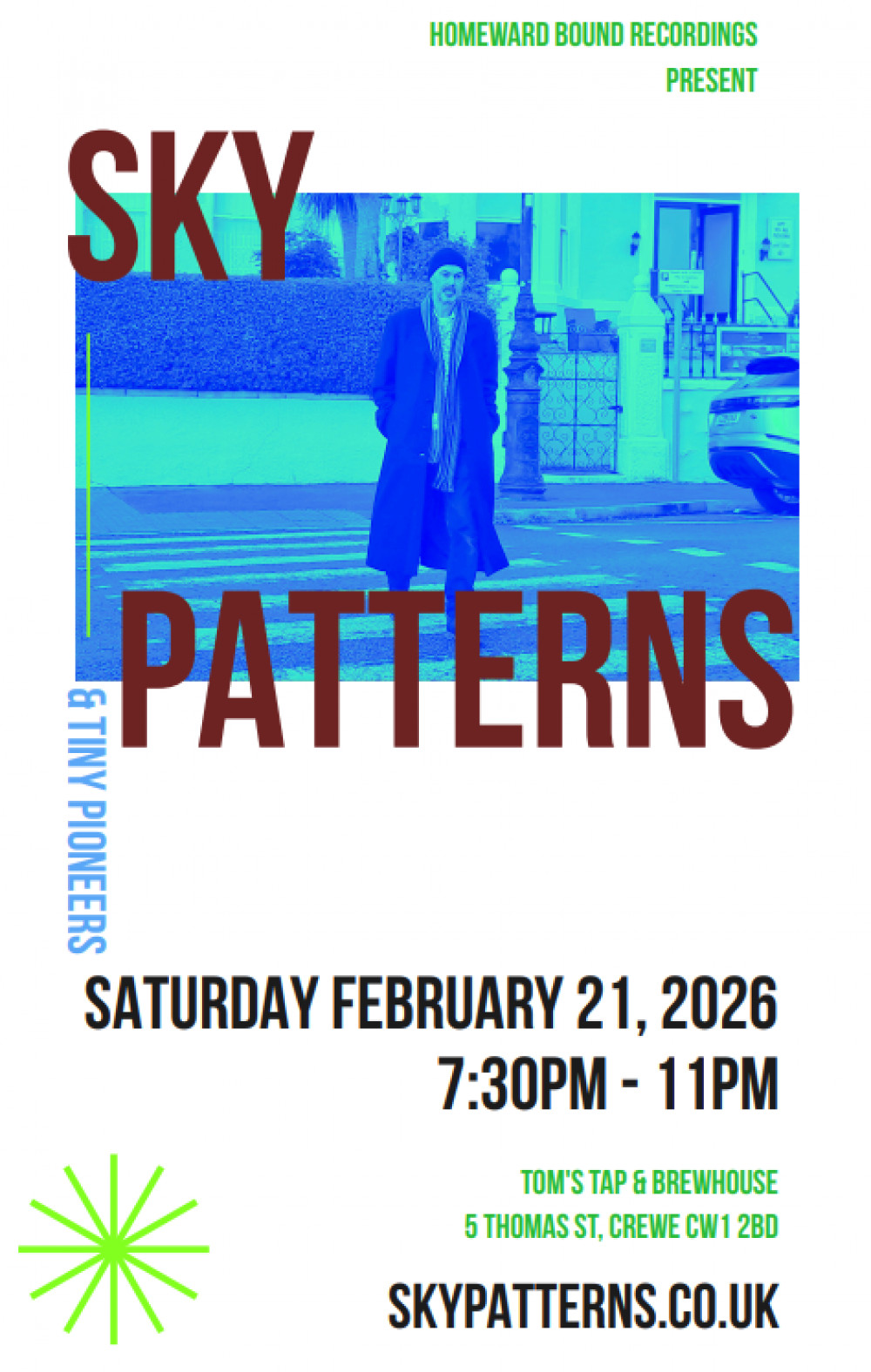 Sky Patterns @ Tom's Tap & Brewhouse, Crewe (Free Entry)