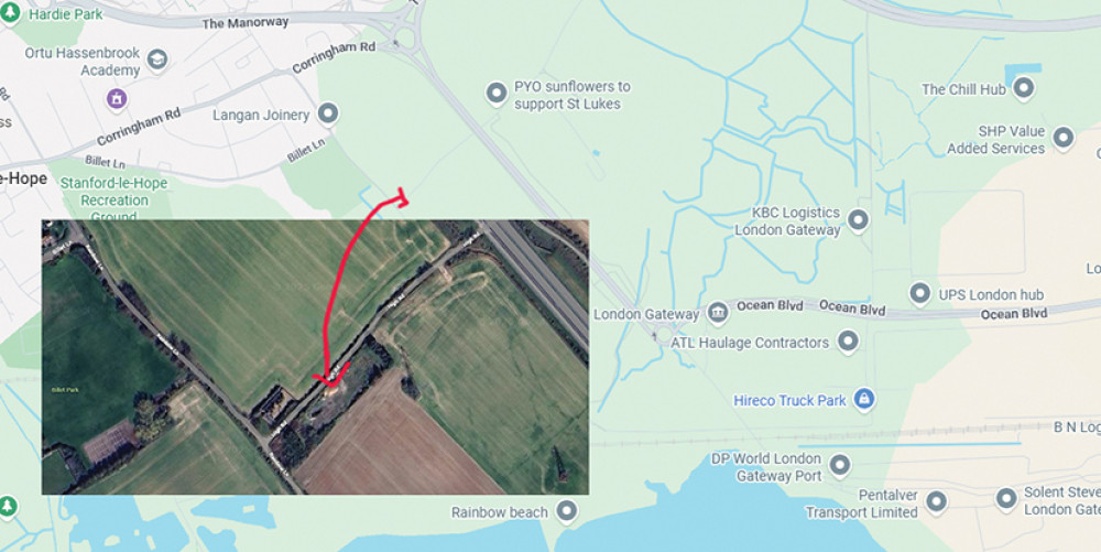 The site of the proposed development.