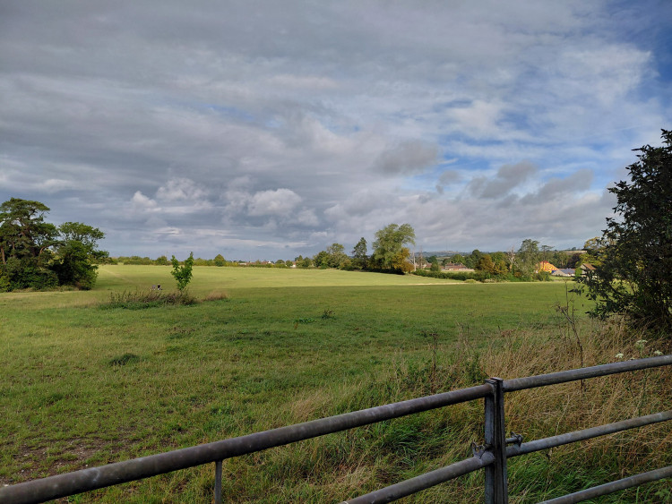 Planned site of 620 homes, care home, commercial space & primary school on A371 Cannard's Grave Road in Shepton Mallet. CREDIT: Daniel Mumby