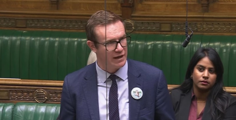 Tim Roca speaking in Westminster on Wednesday, December 17 (Credit: Tim Roca)