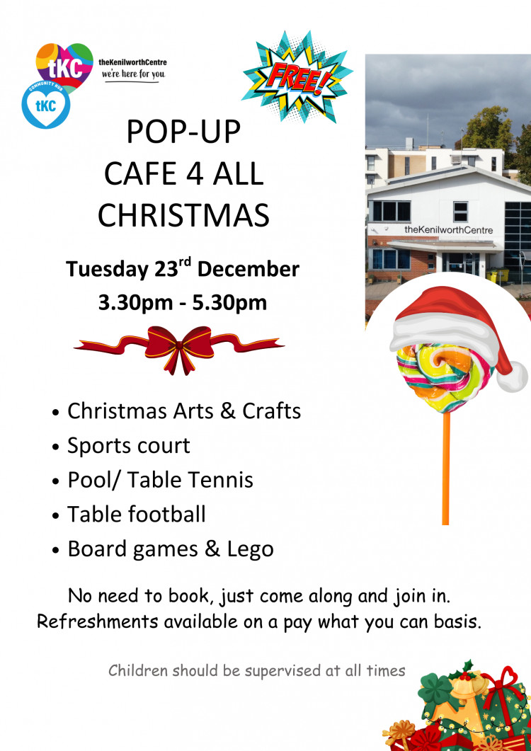 Pop-up cafe 4 All - Christmas 