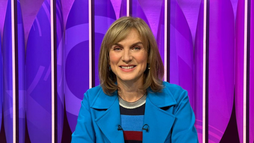 Question Time, hosted by Fiona Bruce, is coming to Macclesfield (Credit: BBC)