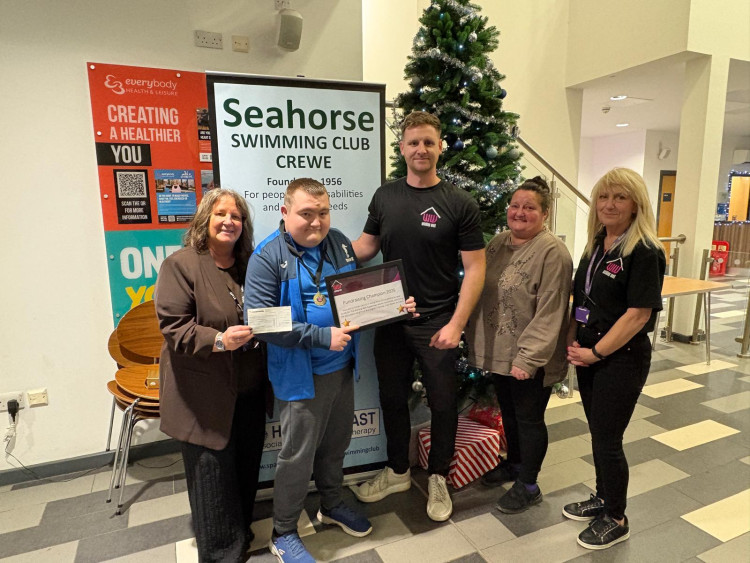 Nantwich swimmer, Ethan Carroll, 23, has completed an impressive challenge to swim the equivalent length of the English Channel (Photo: Supplied).