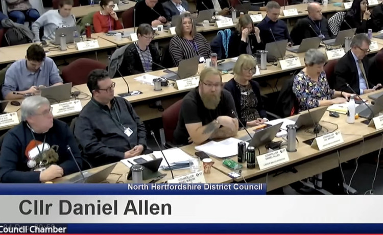 Cllr Allen lost his role as leader of NHDC following a dispute about local government reorganisation 