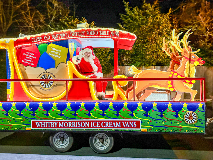 Crewe & Nantwich District Round Table's Santa Float (Photo: Jonathan White).