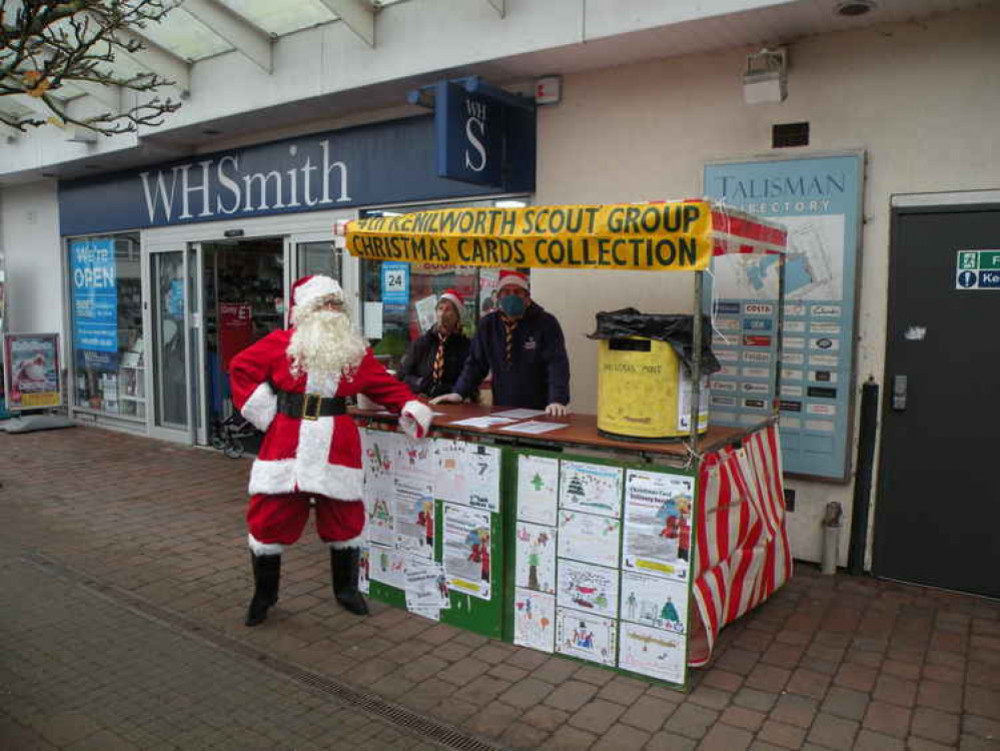 Scouts will be collecting cards in Talisman Square for the final time on Saturday 20 December (image supplied)