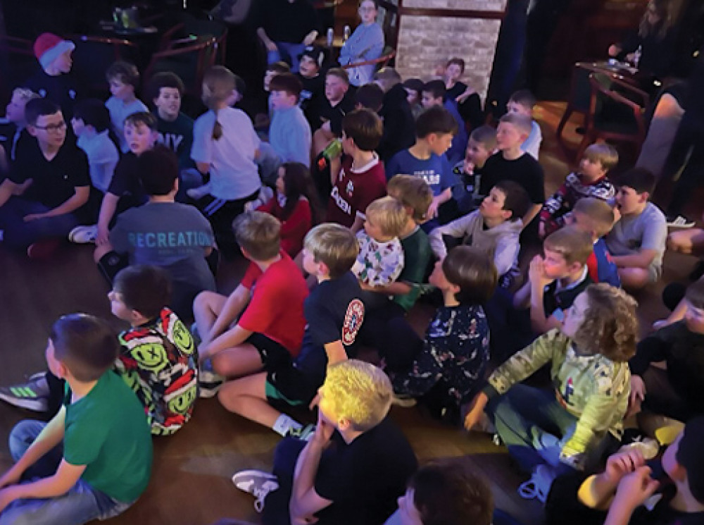 Children from Penarth RFC have not missed out on festive fun