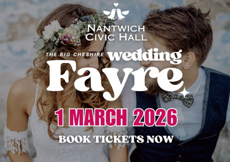 The Big Cheshire Wedding Fair at Nantwich Civic Hall - 1st March 2026