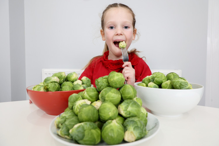 Local girl Emie Williams would scream and cry if she was given anything other than 'beige food' (image via SWNS)