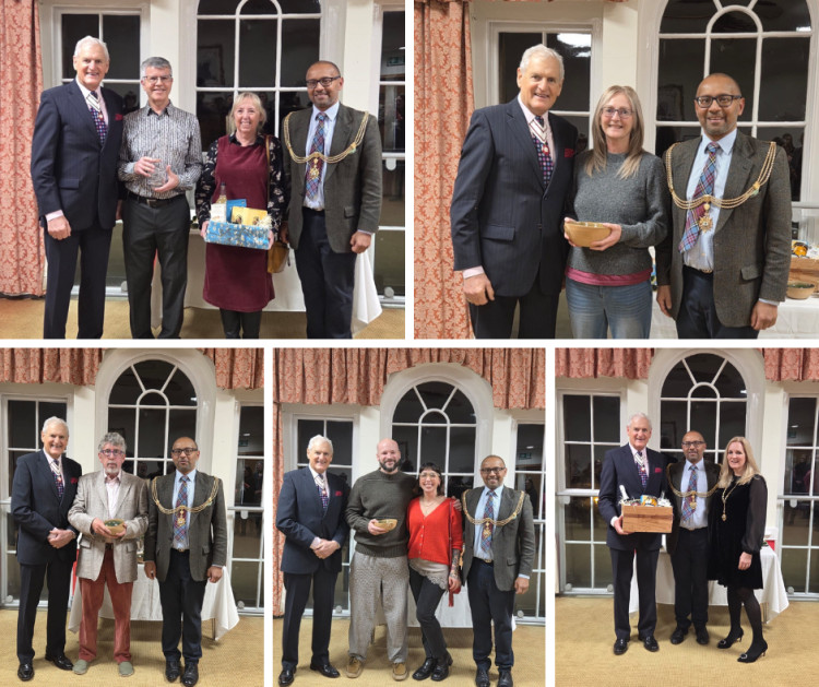 Seven Wells residents received Civic Awards from the Mayor for outstanding city service, with honorees including Andy Vallis, Bev Smith, and Ted Allen.