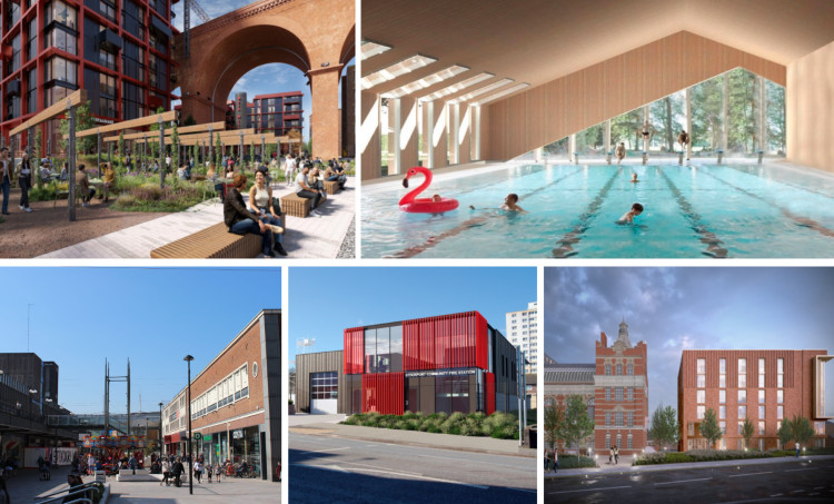 Here are five new developments coming to Stockport in 2026 that are worth keeping an eye on (See article for image credits)