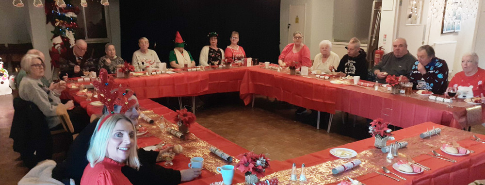 Guests at Saturday's Christmas lunch.