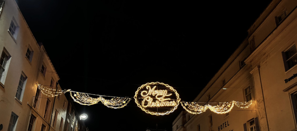 Locals are being invited to join The Bicycle Mayor on a tour of Royal Leamington Spa's Christmas lights this December (image via Nub News) 