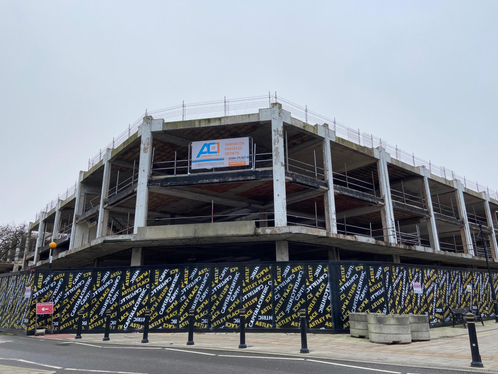 The Astley Place scheme will see the former York Place shopping centre brought back into use as 42 flats and 10 ground floor commercial units (image via Phil Corrigan)