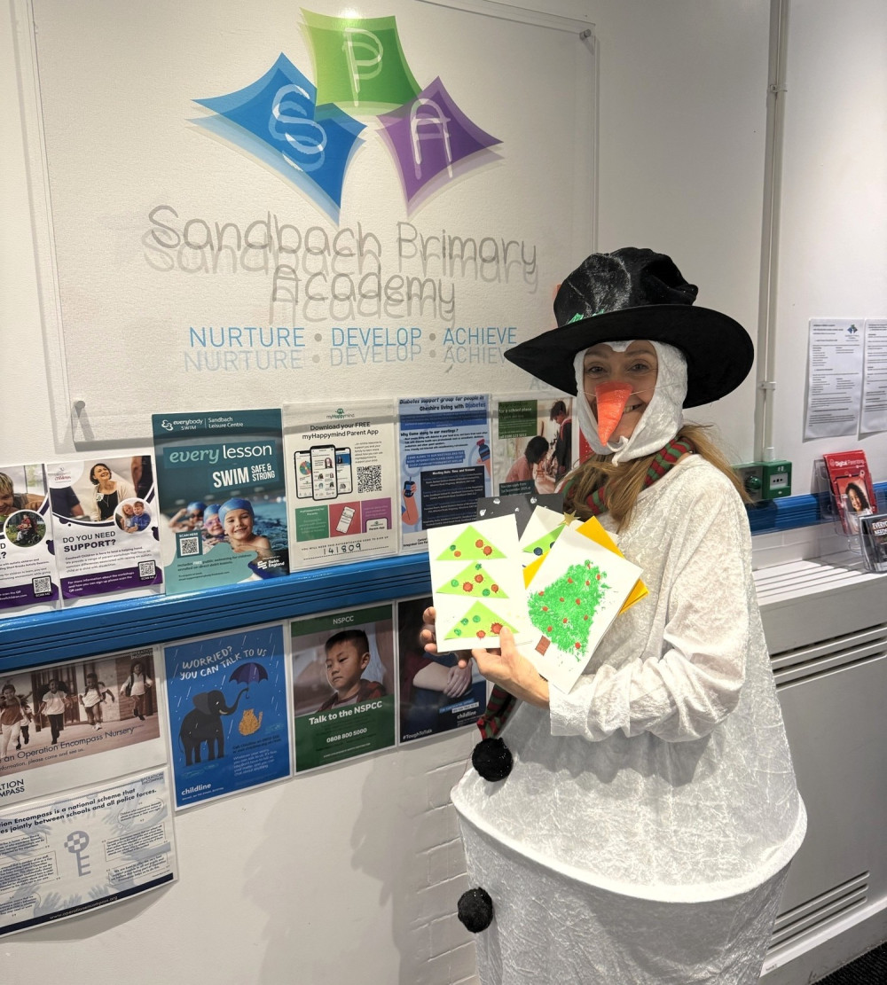 Schoolchildren including those at Sandbach Primary Academy and The Dingle Primary School, Haslington created Christmas cards for hospital patients. (Photo: Mid Cheshire Hospitals NHS Foundation Trust) 