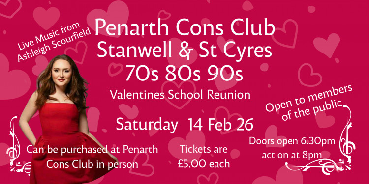 Valentine’s School Reunion Night  70s, 80s or 90s