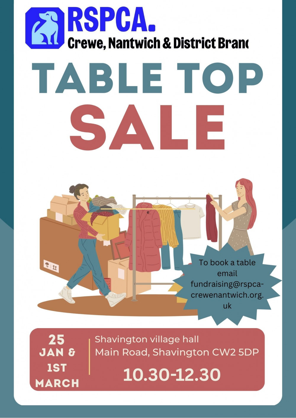 Table top sale