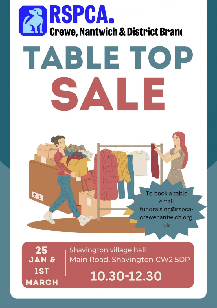 Table top sale