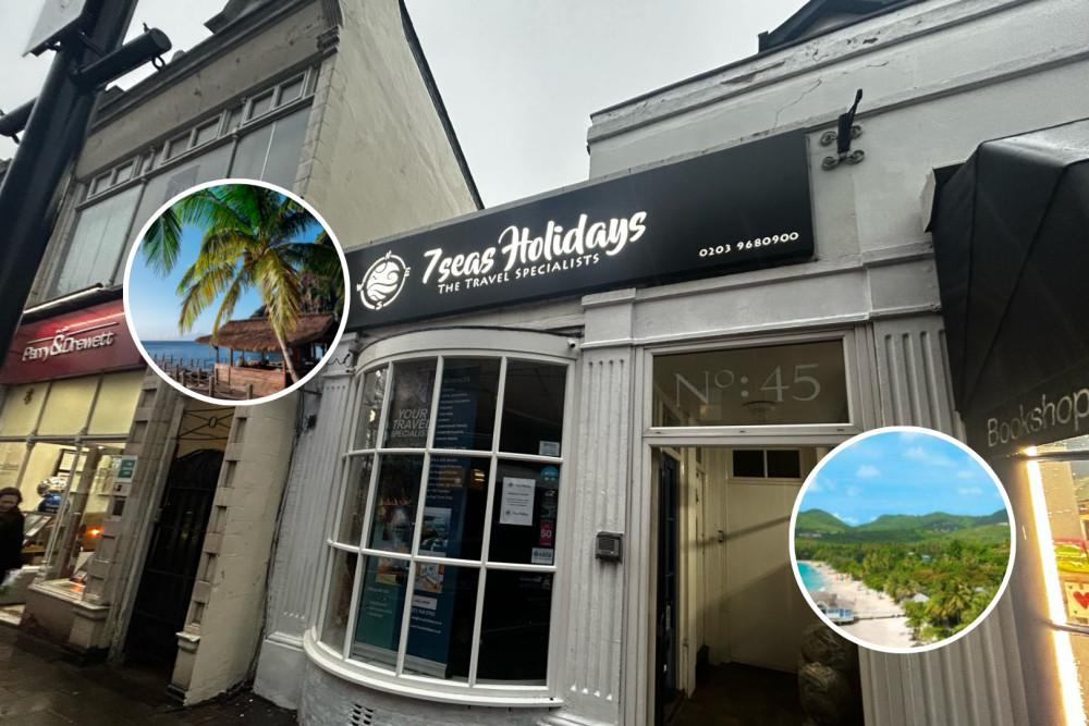 7 Seas Holidays is located in 45 Victoria Rd, Surbiton KT6 4JL (Credit: Tilly O'Brien/7Seas Holidays)