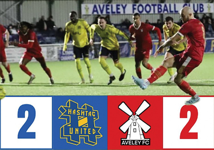 Ollie Peters scores a late equaliser from the spot.