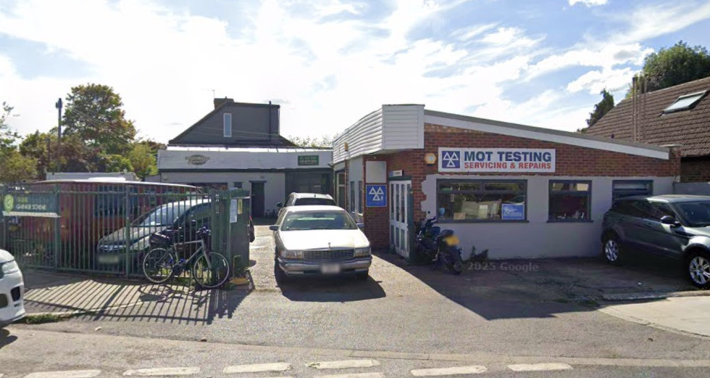 40 firefighters tackled a blaze that completely destroyed a workshop on Broad Lane, Hampton (credit: Google Maps).