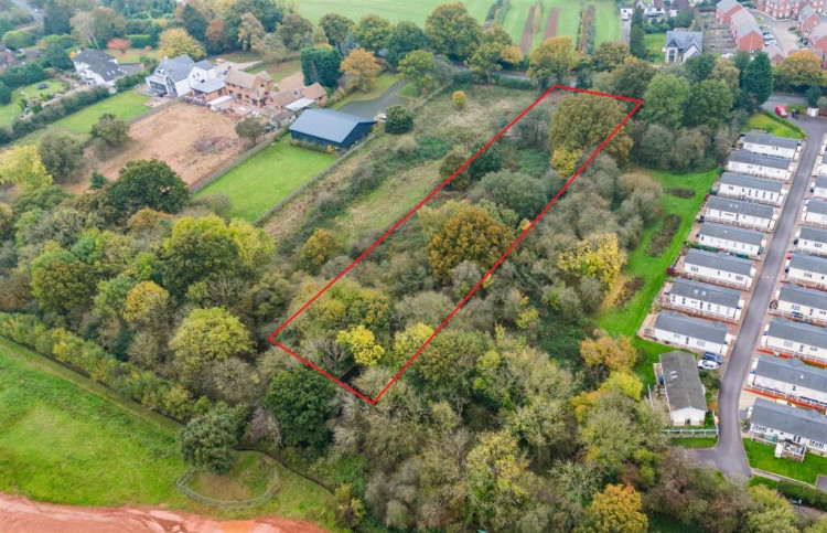 The plot of land in Burton Green (image via Right Move)