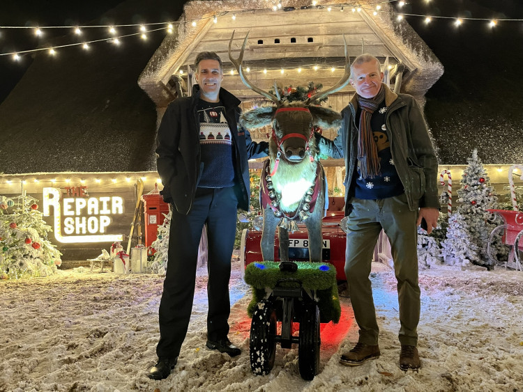 Leicestershire Fire and Rescue Service make appearance on The Repair Shop, giving Rudolph some much needed maintenance (Photo: Leicestershire Fire and Rescue Service)