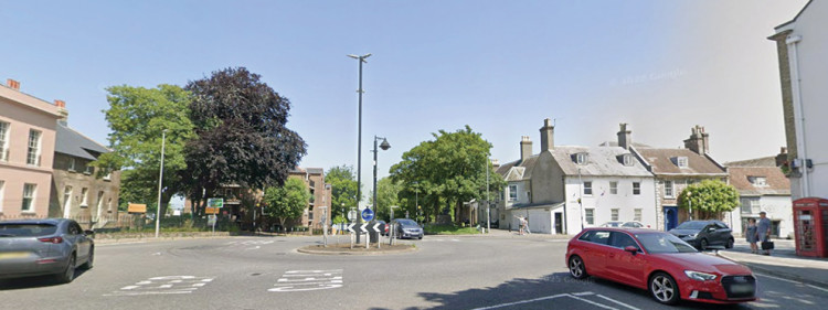 The Top o’ Town roundabout