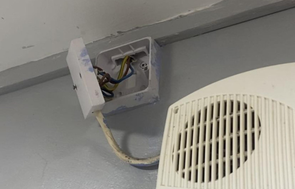 There have been concerns about the state of some of the electrics in the flats. 