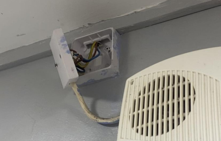 There have been concerns about the state of some of the electrics in the flats. 