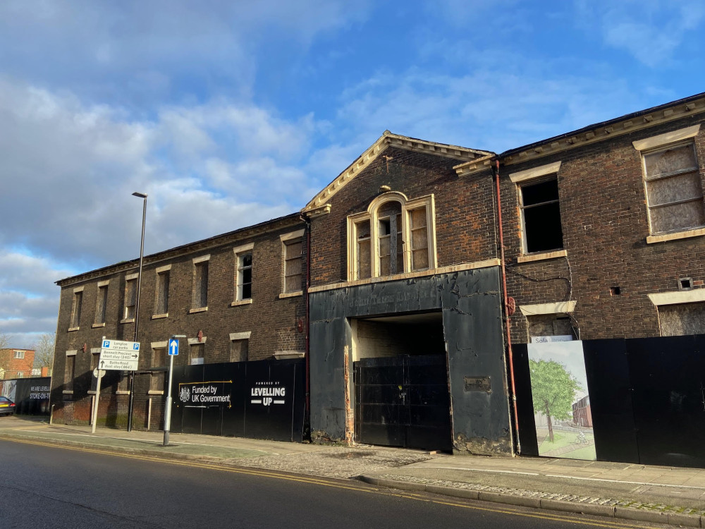 The Crown Works in Longton was allocated £6.5 million of Levelling Up funding four years ago (image via LDRS)