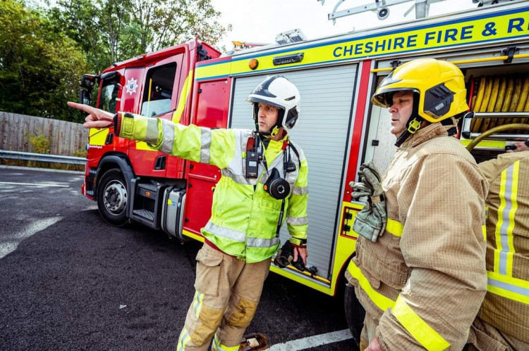 Cheshire Fire and Rescue Service has recorded over 400 staff injuries while on duty over the past three years, according to Accident Claims Advice (Photo: Cheshire Fire and Rescue Service).
