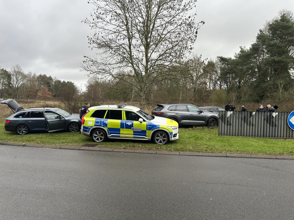 The boy allegedly drove the wrong way down the northbound carriageway (image via Warwickshire Police)