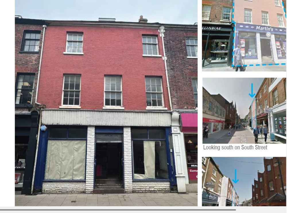 The frontage before the fire