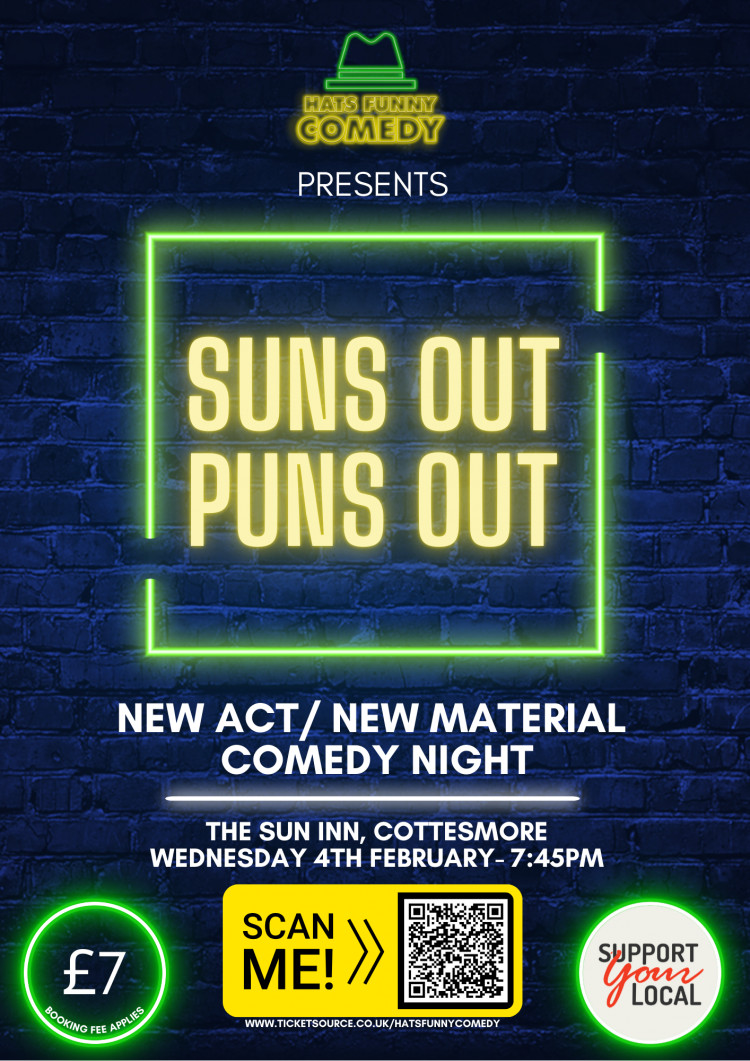 Suns out, puns out - New act/ new material comedy night