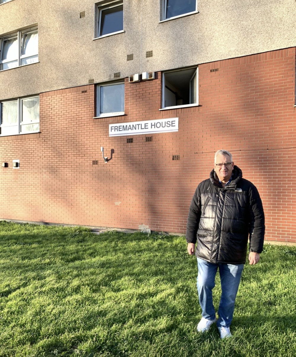 Cllr Mark Hooper has visited Freemantle House and spoken to residents today.