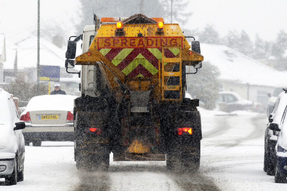 Gritters have been hitting Warwickshire's roads (image via Warwickshire County Council)