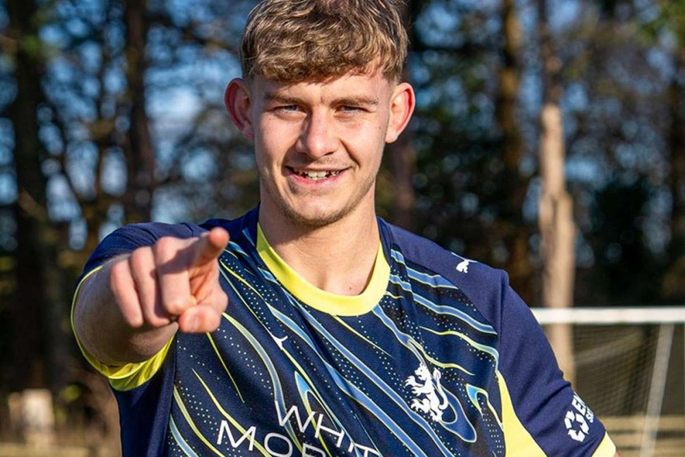 Alfie Pond, 21, who plays as a centre back, has joined Crewe on loan from Wolves until the end of the season (Photo: Crewe Alex).